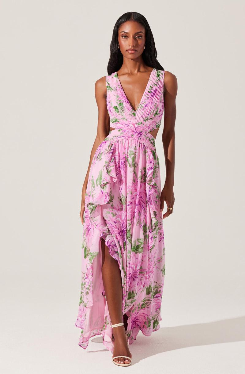 NOYA FLORAL MAXI DRESS