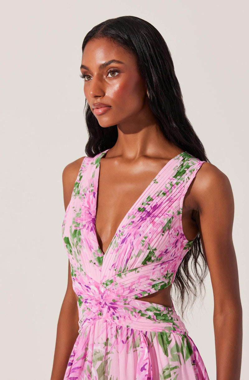 NOYA FLORAL MAXI DRESS