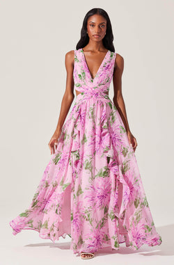 NOYA FLORAL MAXI DRESS