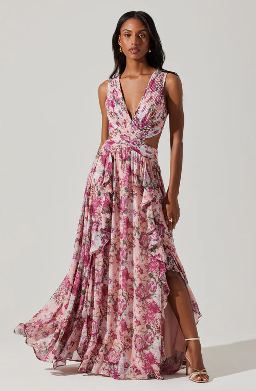 NOYA FLORAL MAXI DRESS