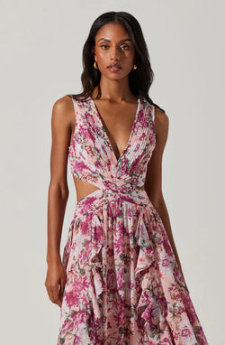 NOYA FLORAL MAXI DRESS