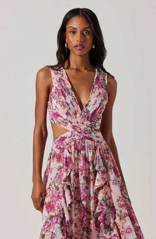 NOYA FLORAL MAXI DRESS