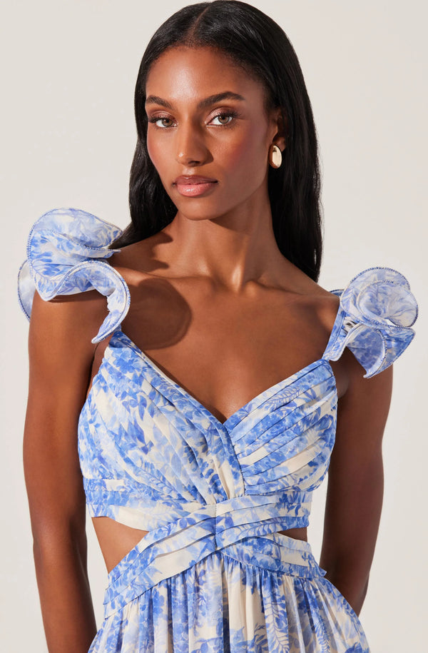 FRITILLARIA FLORAL MAXI DRESS