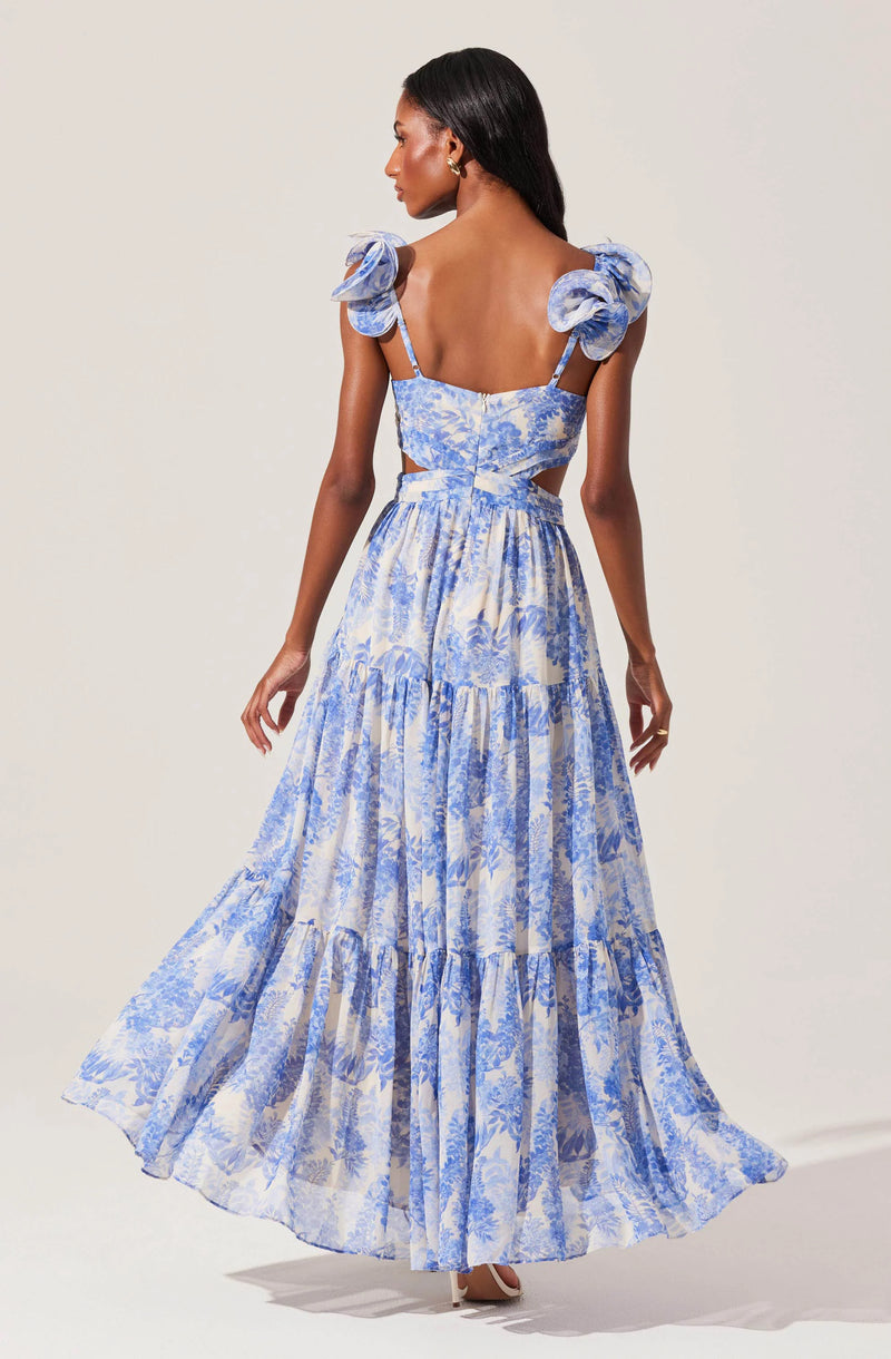 FRITILLARIA FLORAL MAXI DRESS