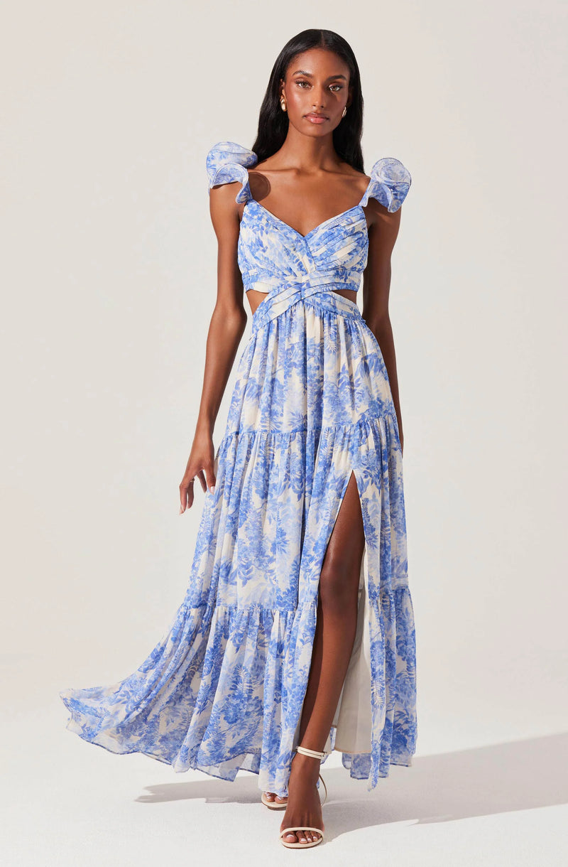 FRITILLARIA FLORAL MAXI DRESS