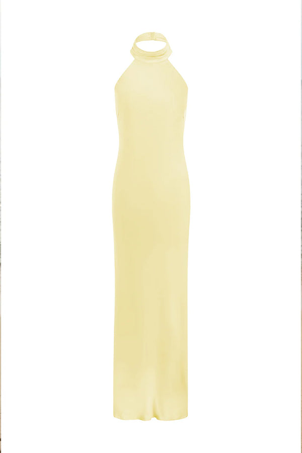 PRE-ORDER: BRIGITTE MAXI DRESS - LEMON