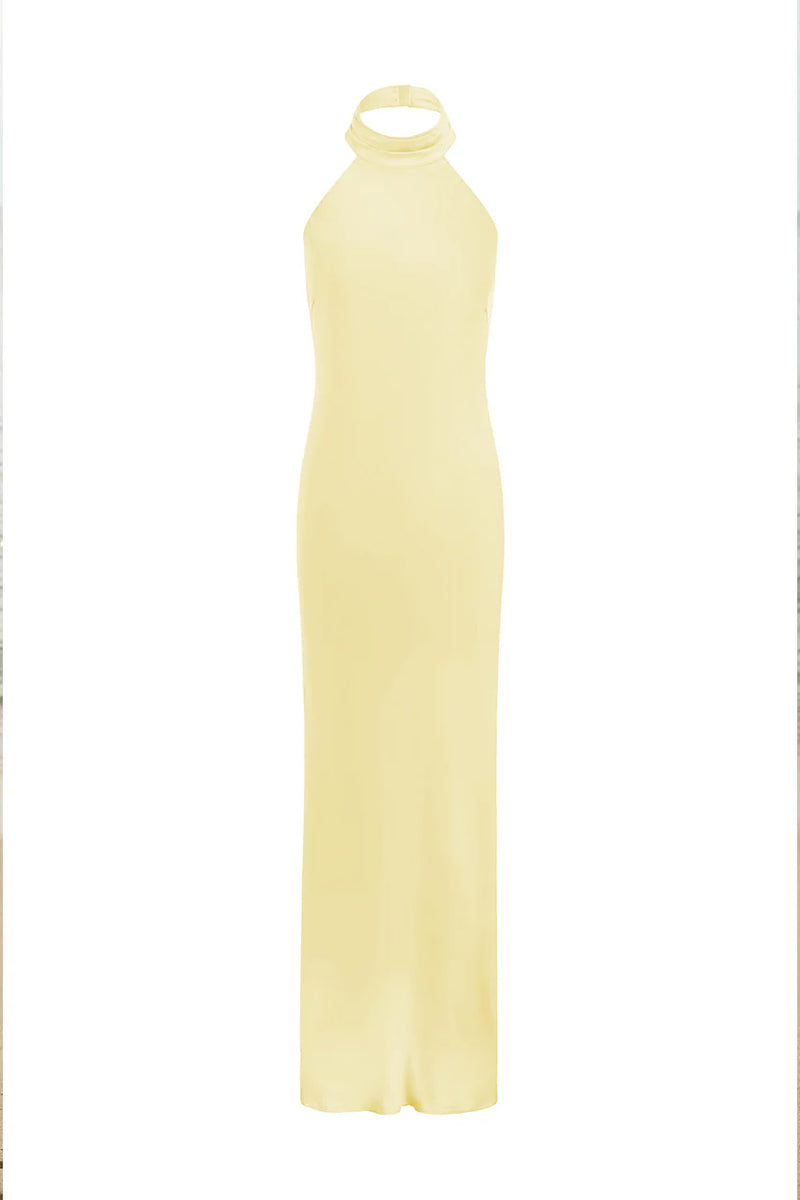 PRE-ORDER: BRIGITTE MAXI DRESS - LEMON