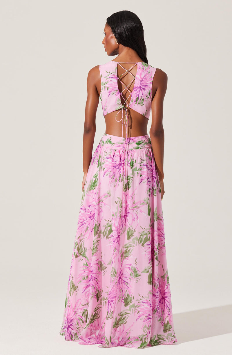 NOYA FLORAL MAXI DRESS