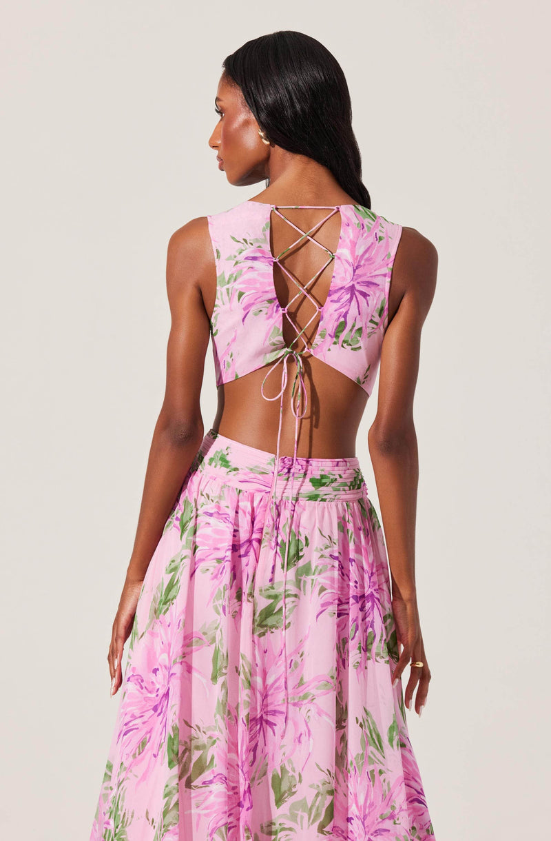 NOYA FLORAL MAXI DRESS
