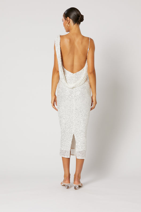 SPRITZ SEQUIN MIDI DRESS