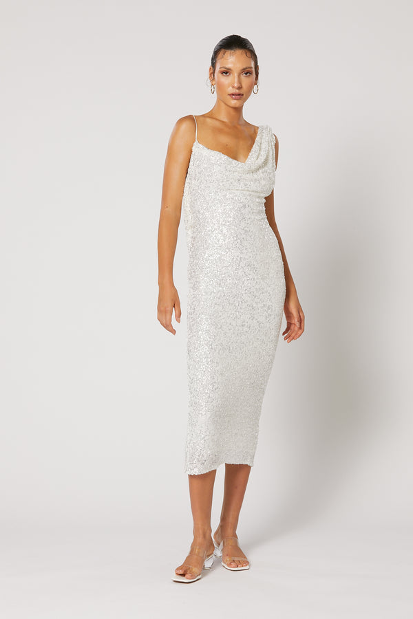 SPRITZ SEQUIN MIDI DRESS